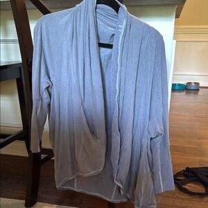 Gray Open front lululemon sweater